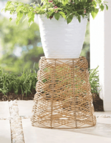 Better Homes & Gardens Ventura Resin Rattan Woven Plant Stand