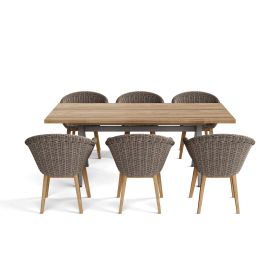 SET-39A ALURA PADUA DINING TABLE 7-PC SET