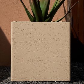 20 Inch Square Concrete Planter,Durable for All-Weather Use with Drainage Hole, Large Square Planter for Outdoor and Indoor Plants (Color: White)